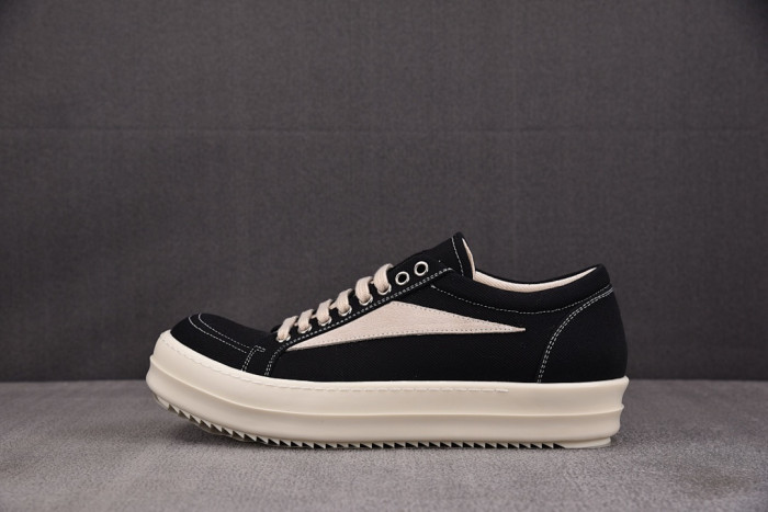 RICK OWENS SNEAKERS copshpe OR-low top37 DRKSHDW BLACK （denim fabric）